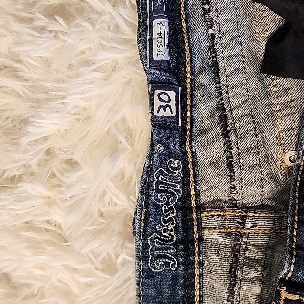 Miss Me  Boot Blue Jeans 98 % Cotton - Picture 8 of 12